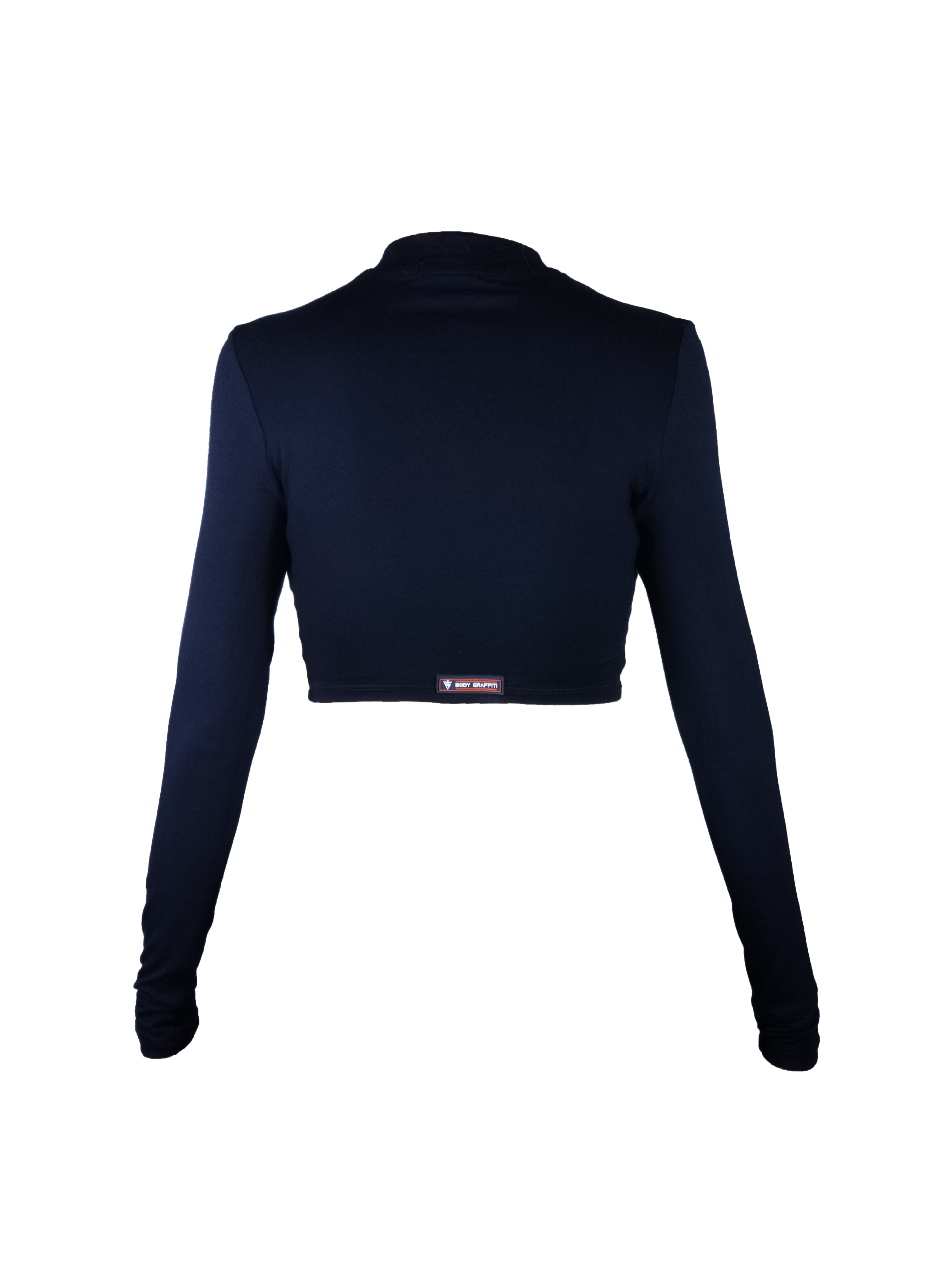 Women's Long Sleeve Crop-top (Emblem)