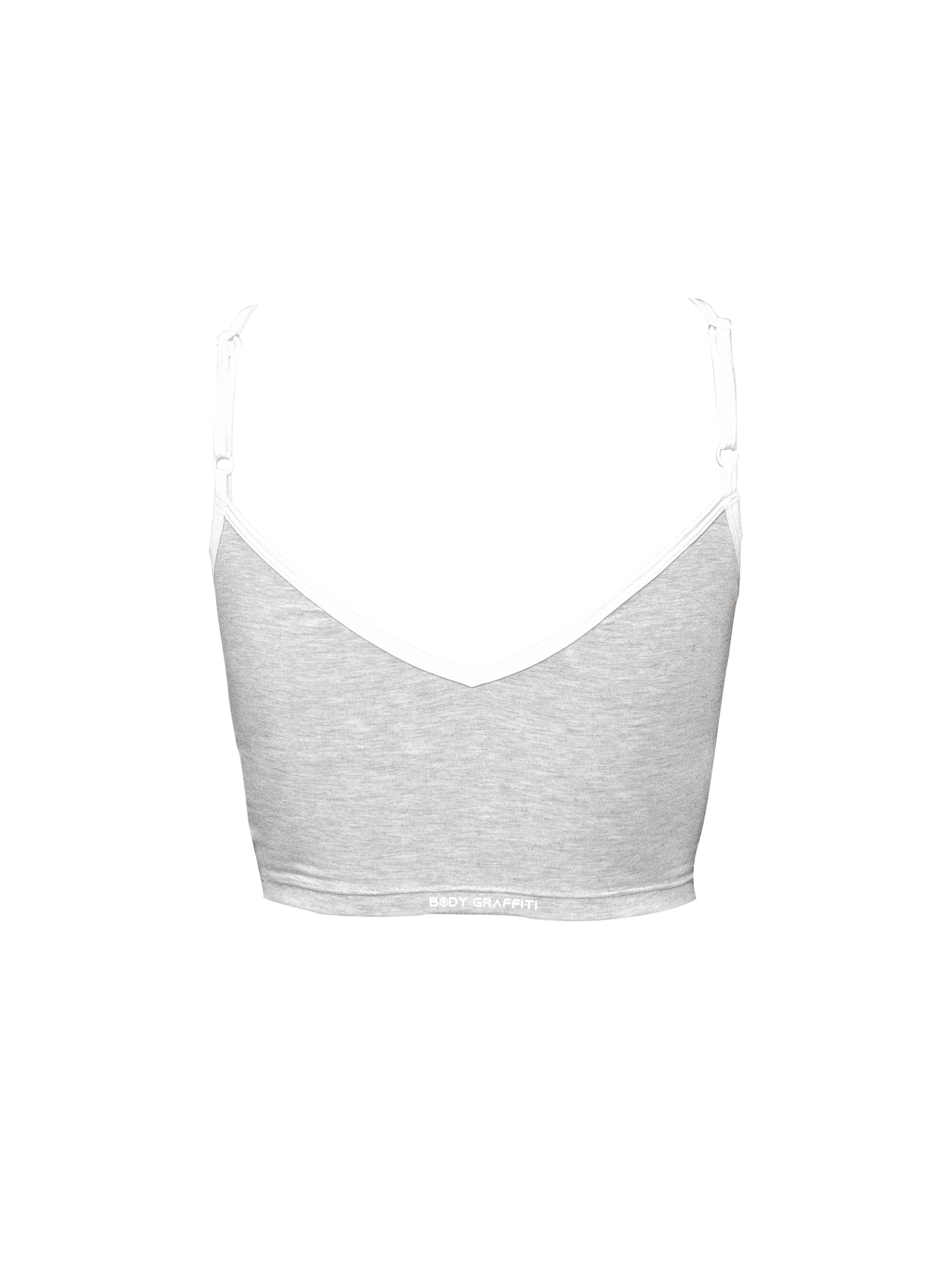 Women's V-Neck Adjustable Spaghetti Cami Crop Top