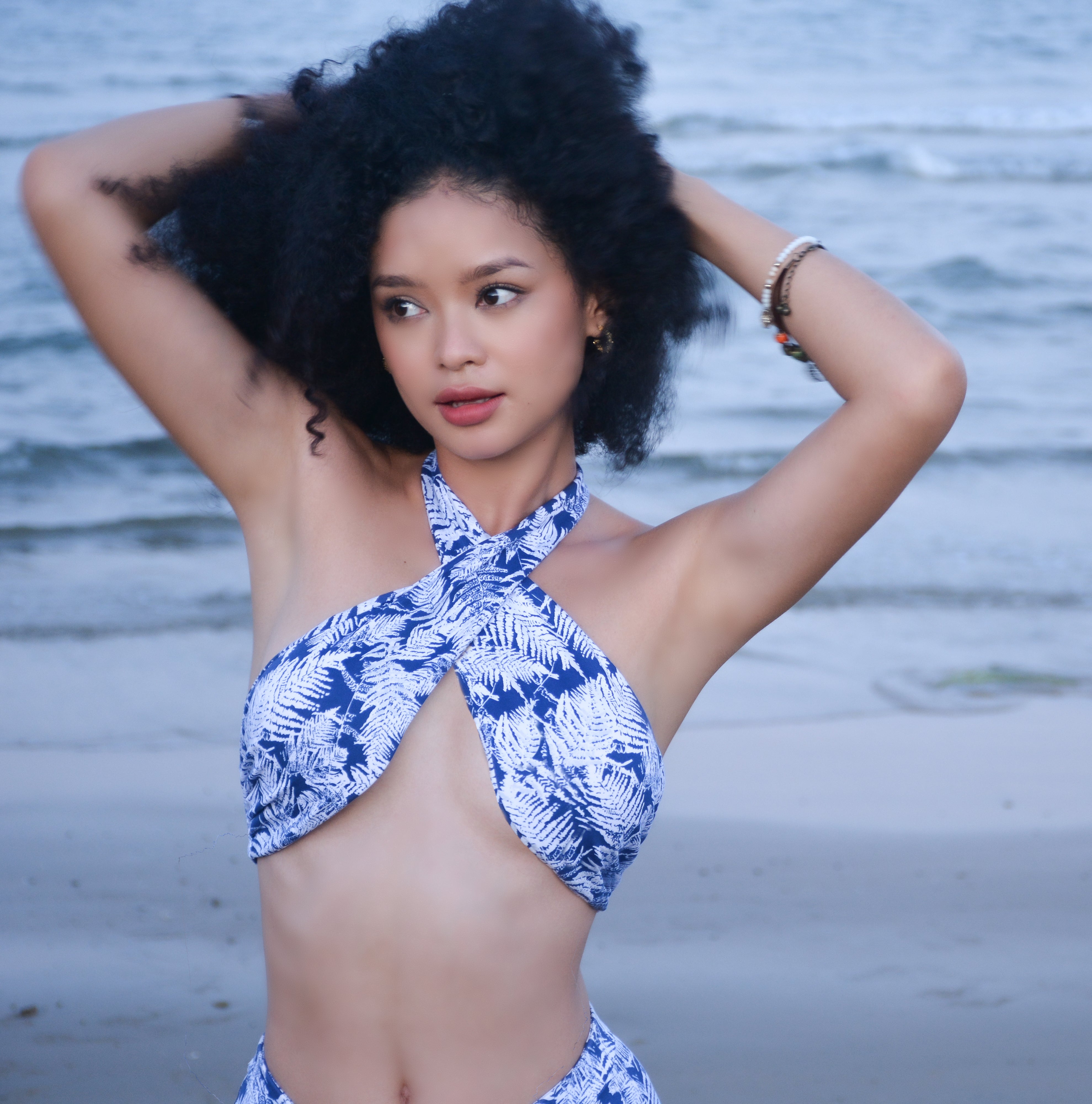 Women's Resort Halter Cross Top