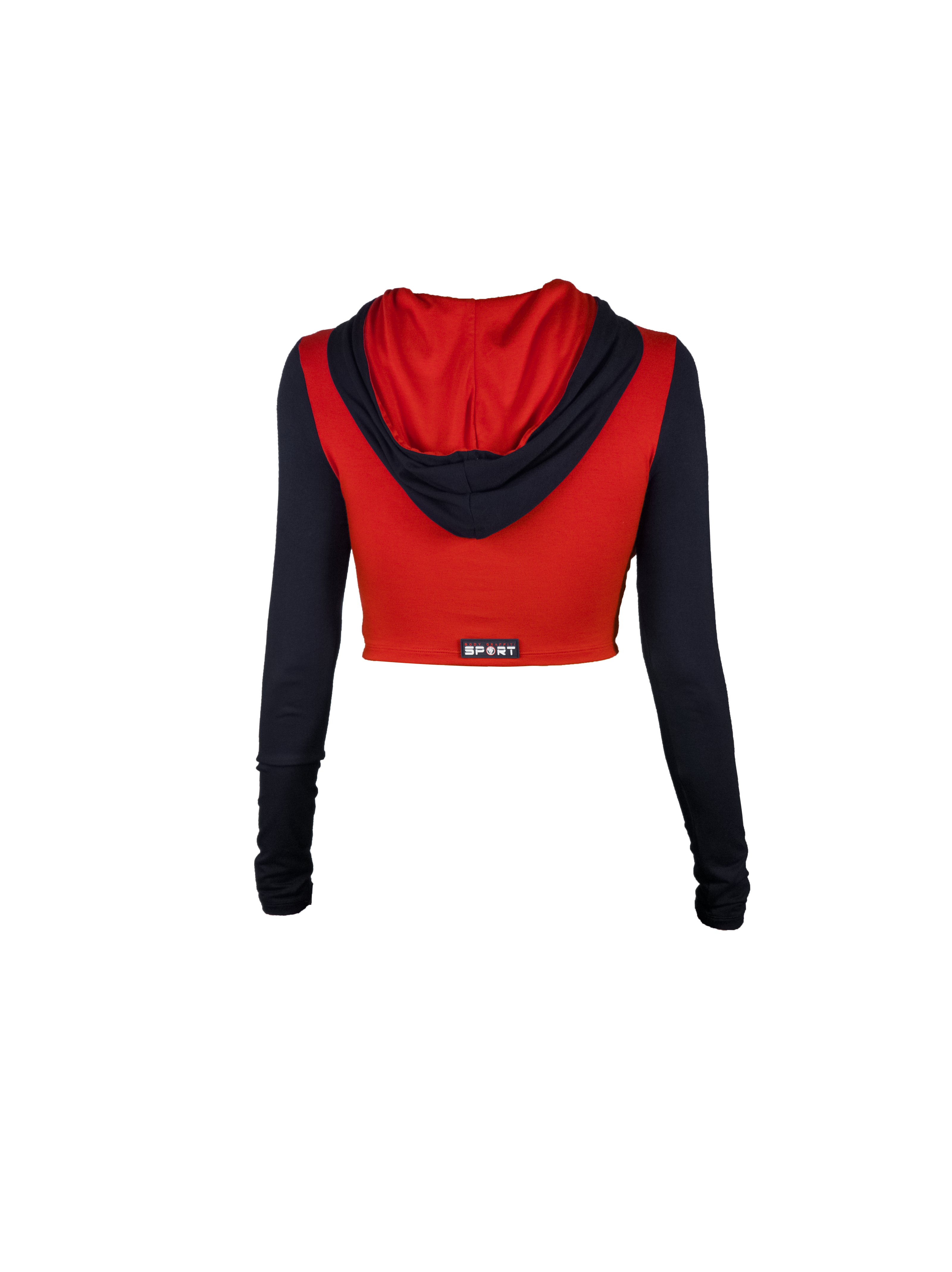 Women's Long Sleeve SPORT Crop-top Hoodie