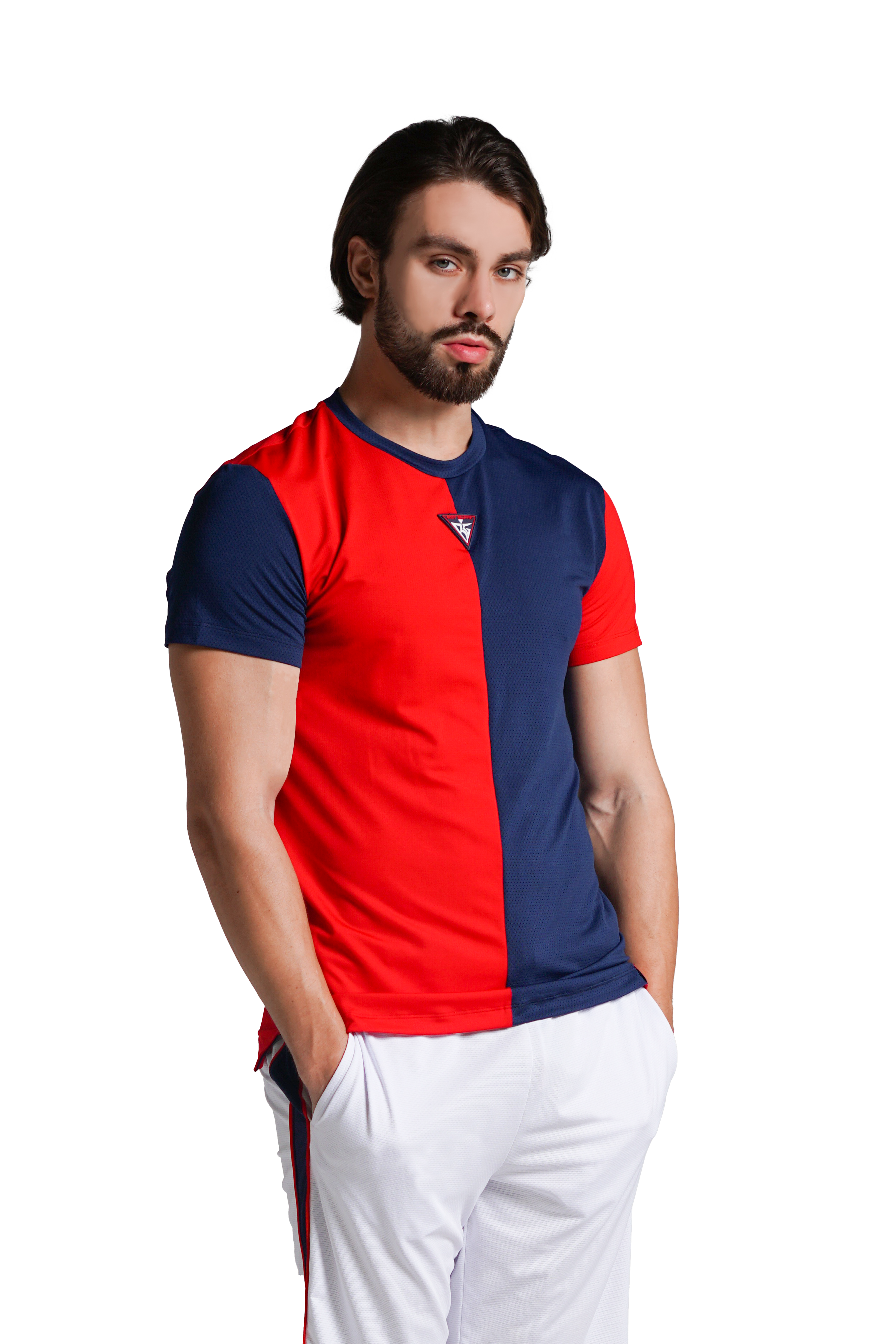 Men's Two Tone Breathable Sports Shirt