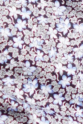 #color_Royal Blue Flower Print with Baby Blue Trim