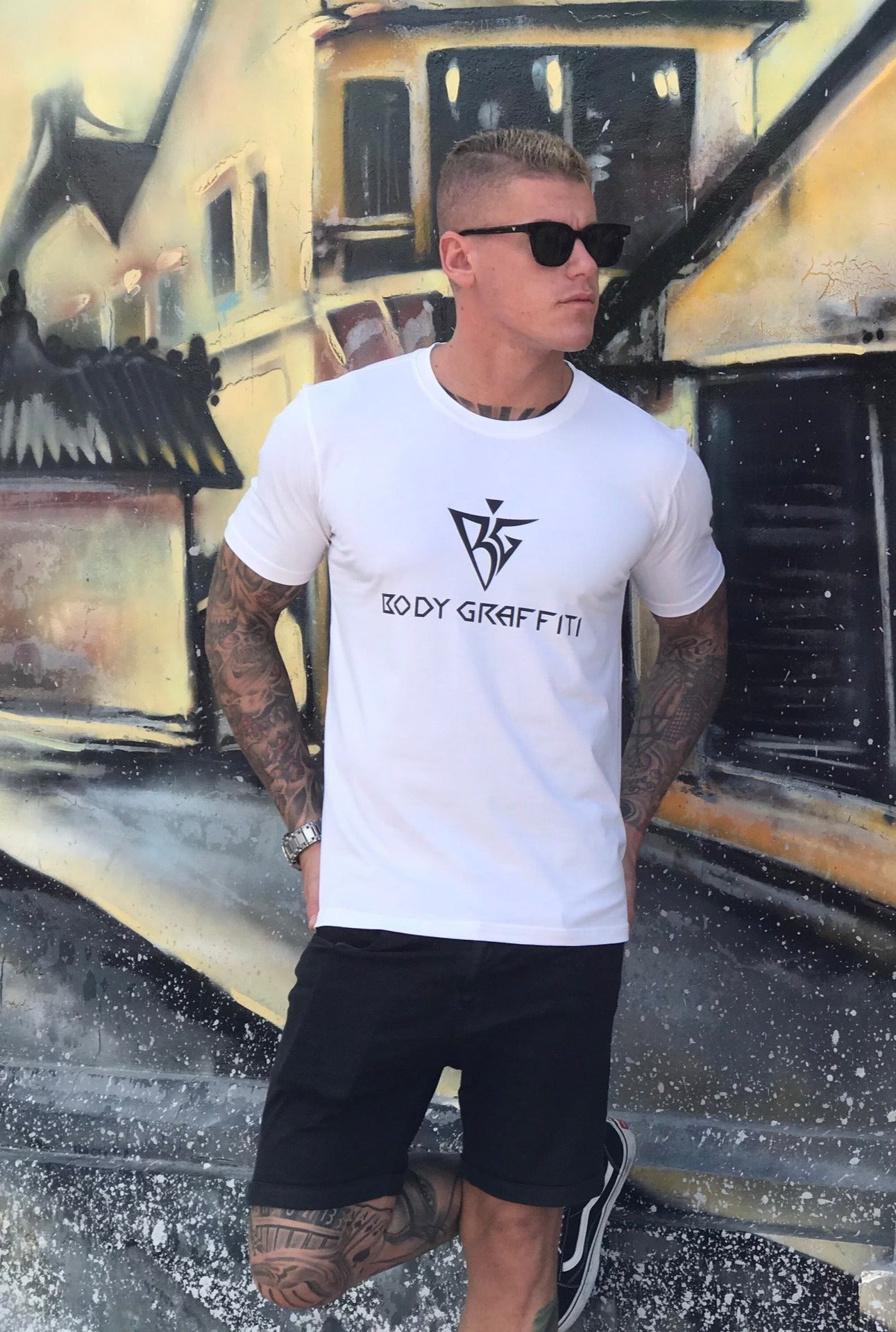 BG "Signature" White B-Shirt