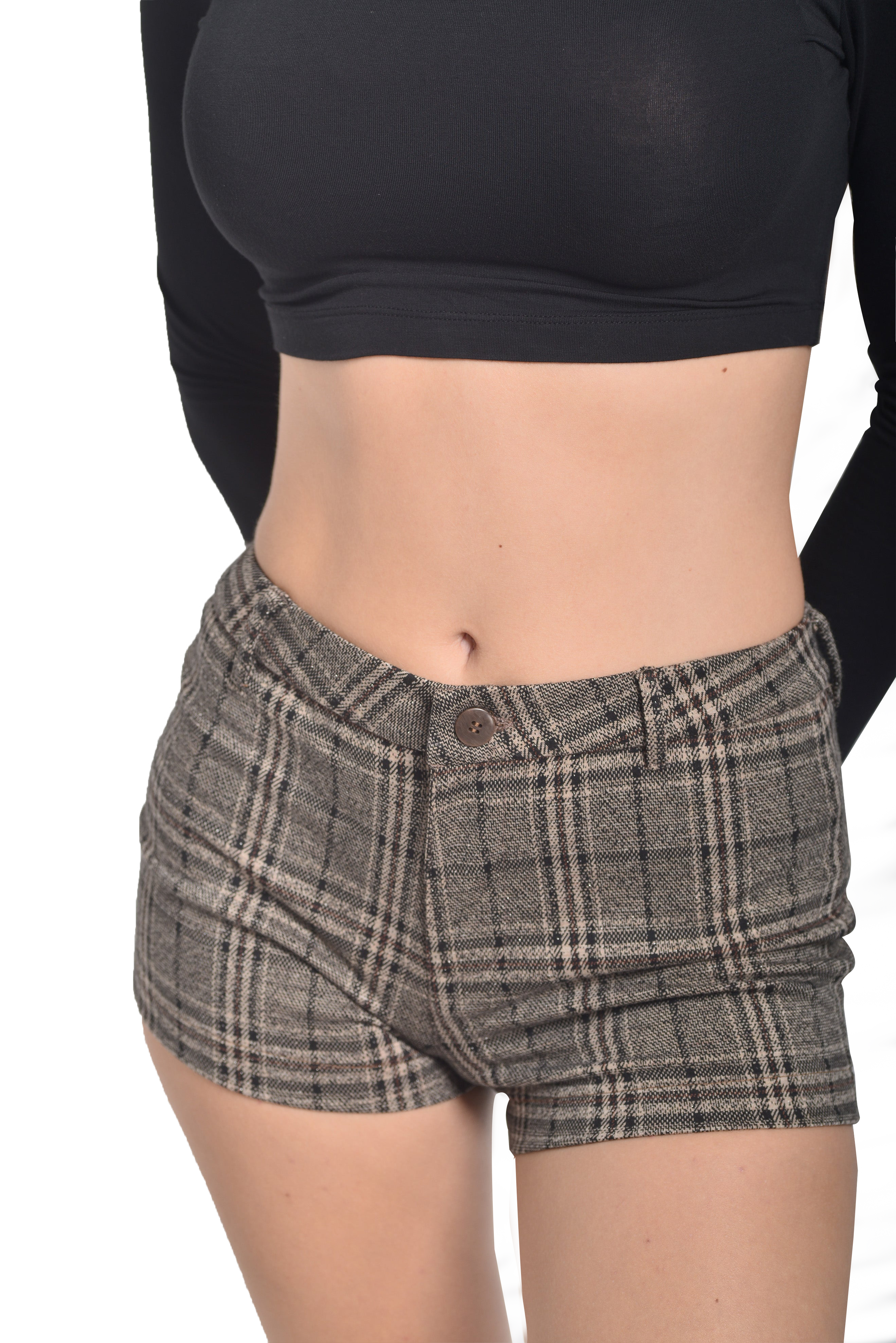 Women's Stretch Plaid Shorts